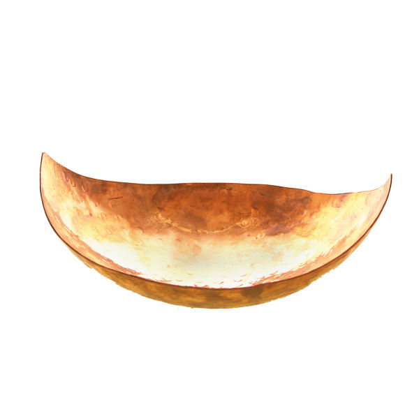 Bol de service en cuivre, adapté pour les fruits et les sucreries, martelé Diamond