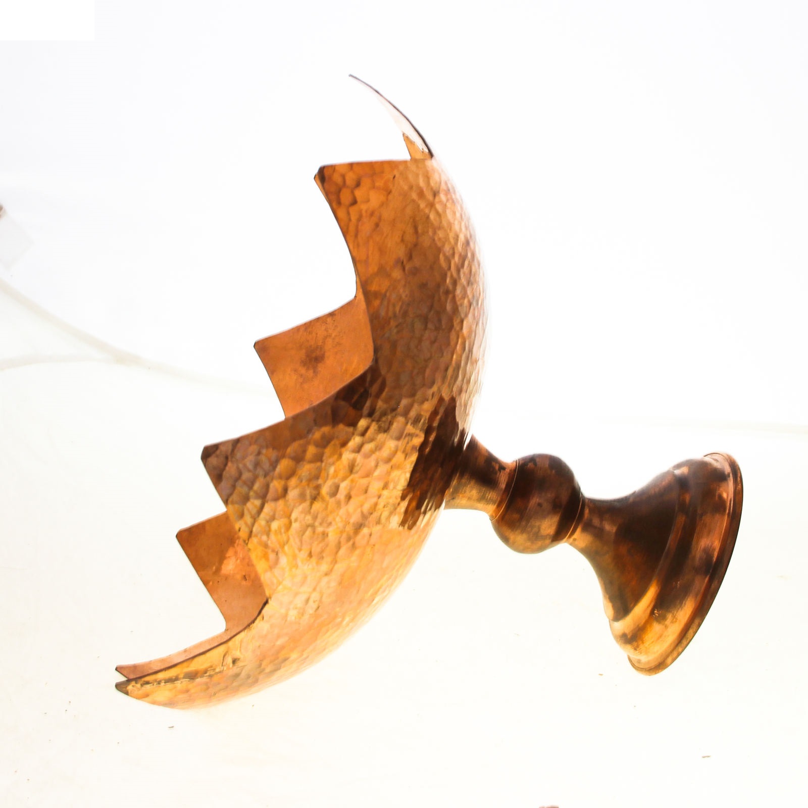 Bol de service en cuivre, adapté pour les fruits et les sucreries, martelé Setare