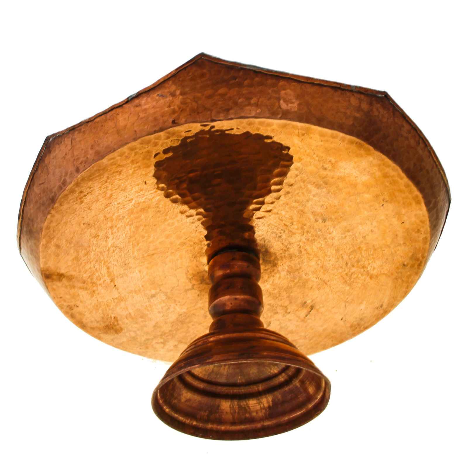 Plat de Service Persan en Cuivre Martelé Hamta