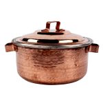 Marmite en cuivre persan – Style de cuisson martelé traditionnel Kamani