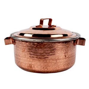 Marmite en cuivre persan – Style de cuisson martelé traditionnel Kamani