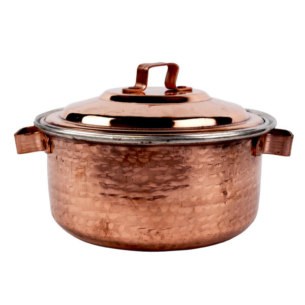 Marmite en cuivre persan - Style de cuisson martelé traditionnel Kamani