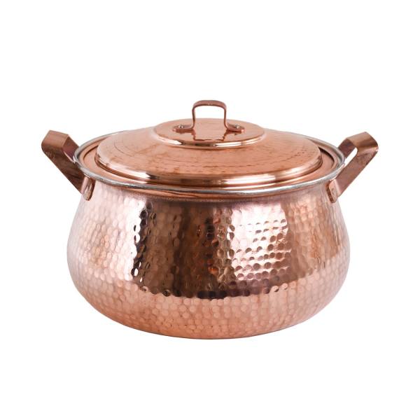 Marmite en cuivre persan - Style de cuisson martelé traditionnel Sarvi