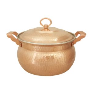 Marmite en cuivre persan – Style de cuisson martelé traditionnel Printemps