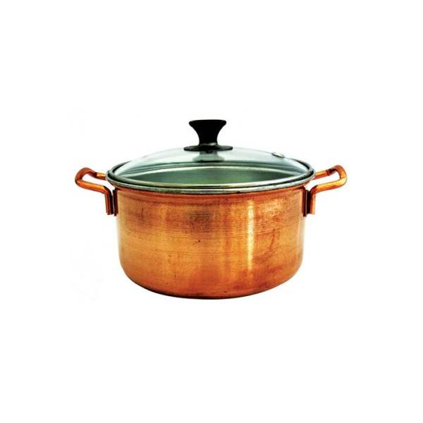 Marmite en cuivre persan - Style de cuisson martelé traditionnel Zanjan