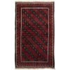 Tapis Persan Vintage Fait Main Modèle Rouge