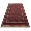 Tapis Persan Vintage Fait Main Modèle Rouge