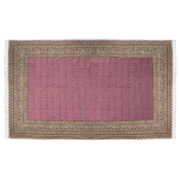 Nappe iranienne : L'art traditionnel de l'impression sur bloc Kalamkari d'Isfahan Pinky