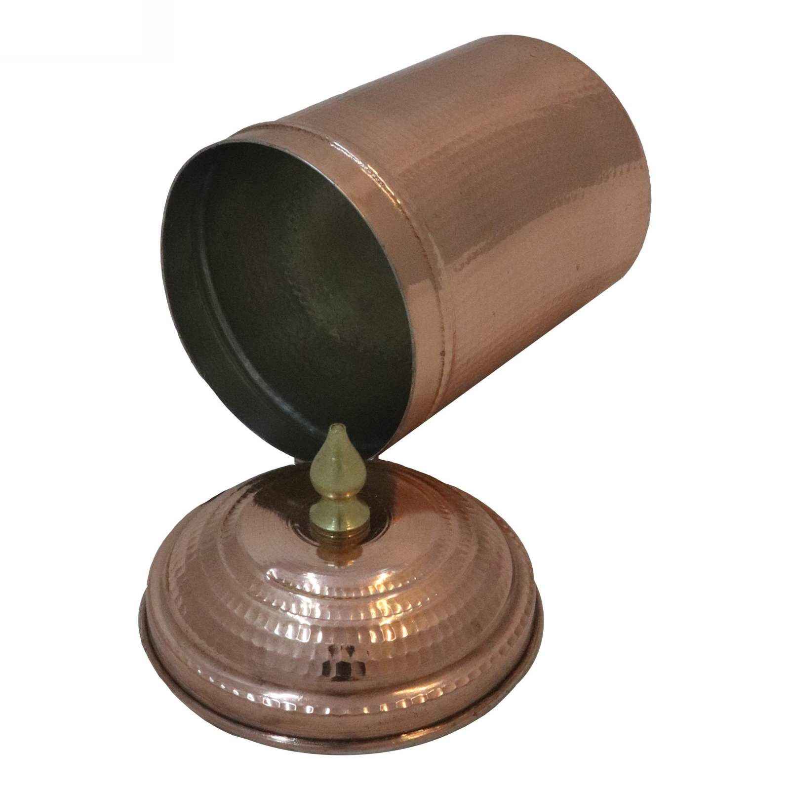 Bocal en cuivre fabriqué à la main pour embellir votre cuisine Martelé (4x)