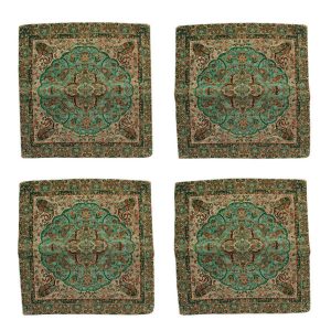 Coussin en Termeh Persan – Modèle Shah Abbasi (2X) | Design traditionnel luxueux