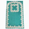 Tapis de Prière Islamique en Velours Léger Bleu
