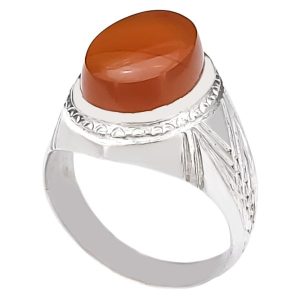 Bague en argent Aqeeq yéménite persane pour hommes – Diba