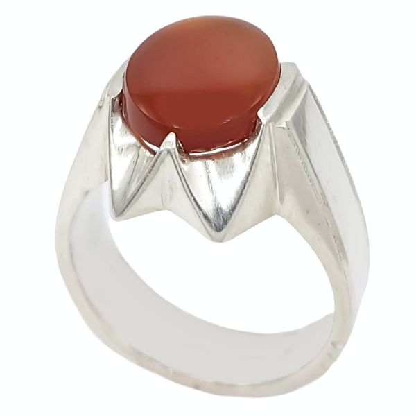 Bague en argent Aqeeq yéménite persane pour hommes – Vandi