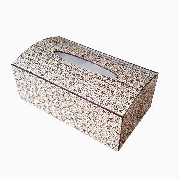 Couvercle de boîte à mouchoirs en bois persan fait main – Khatamkari Star