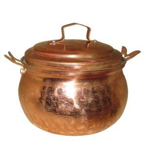 Marmite en cuivre persan – Modèle martelé traditionnel de marmite Mahan