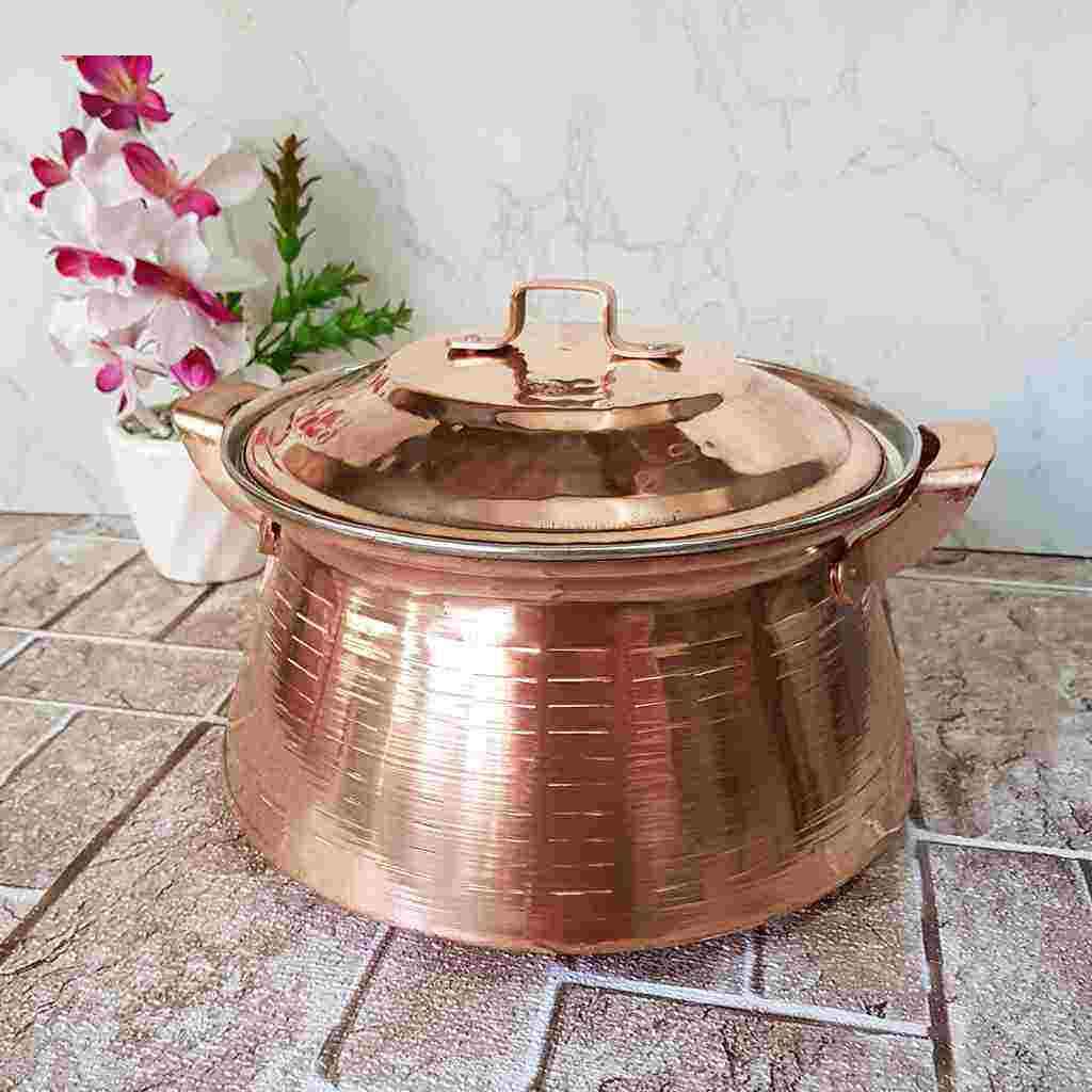 Marmite en cuivre persan – Modèle traditionnel de marmite Sahand