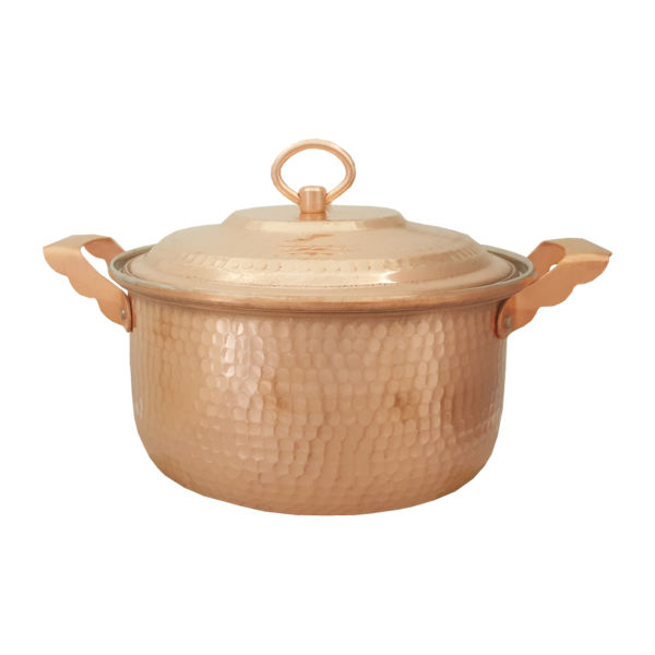 Marmite en cuivre persan - Style de cuisson martelé traditionnel Tabaan