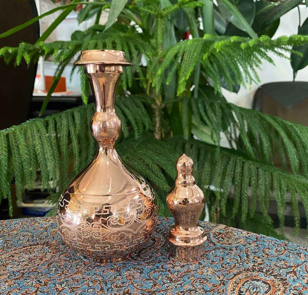 Bouteille décorative en cuivre – Fait main martelé Sevda