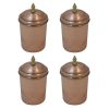 Bocal en cuivre fabriqué à la main pour embellir votre cuisine Martelé (4x)