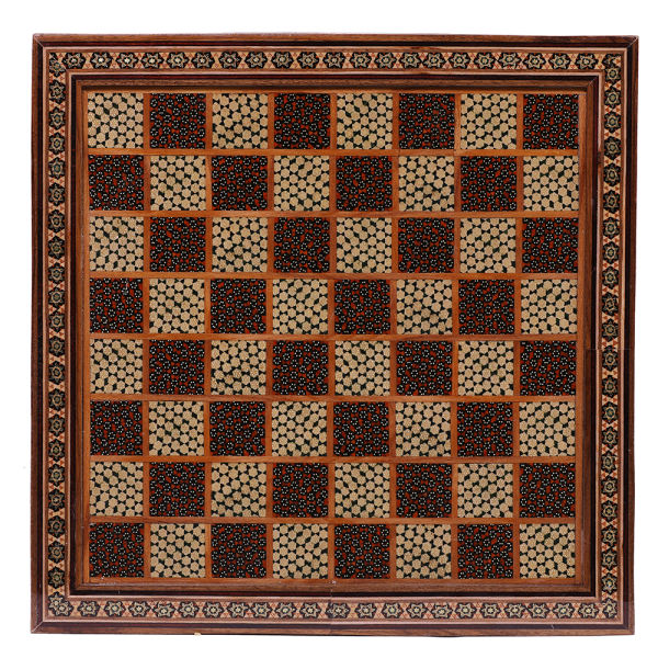Plateau d'Échecs en Bois Persan Modèle Lux