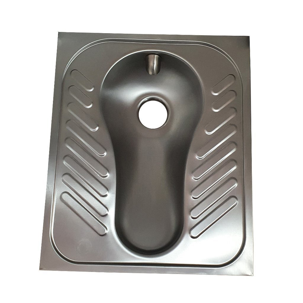 Cuve de toilette à la turque en acier inoxydable persan – Cuve d’aisance haut de gamme