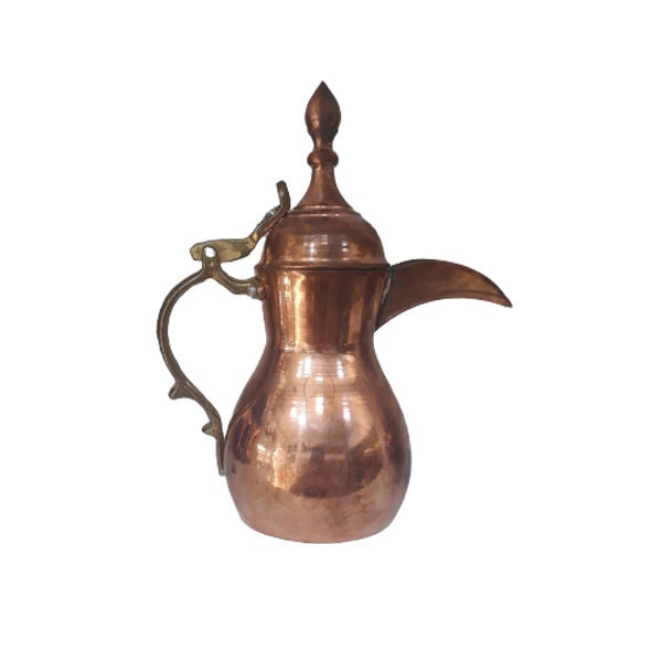 Cafetière traditionnelle arabe en cuivre pour préparer le Qahwa et le café arabe – Ahmadi