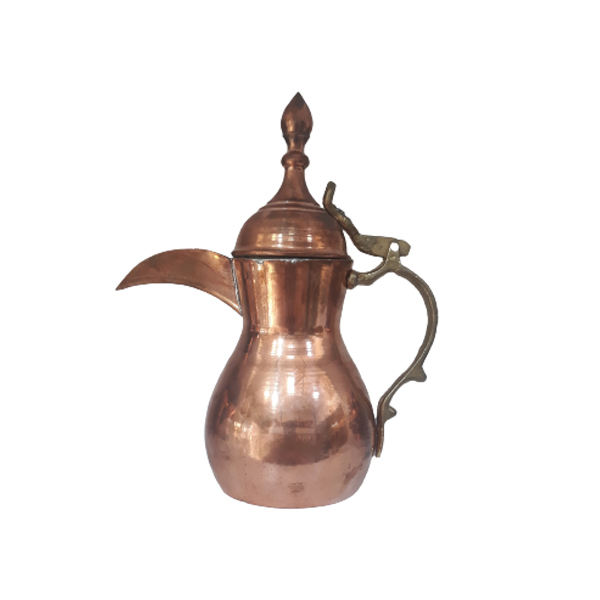 Cafetière traditionnelle arabe en cuivre pour préparer le Qahwa et le café arabe - Ahmadi