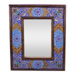 Miroir en bois persan – Design Eslimi Khatamkari