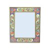 Cadre de miroir en bois persan – Design floral Khatamkari
