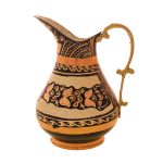 Carafe en cuivre perse martelé traditionnel Modern