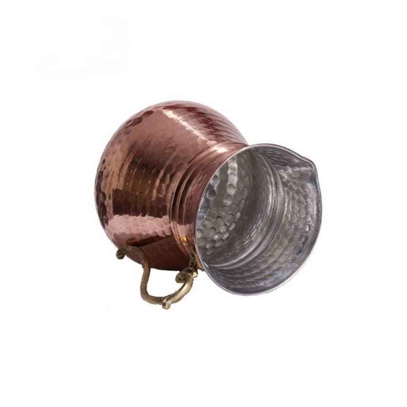 Carafe en cuivre perse martelé traditionnel Moon