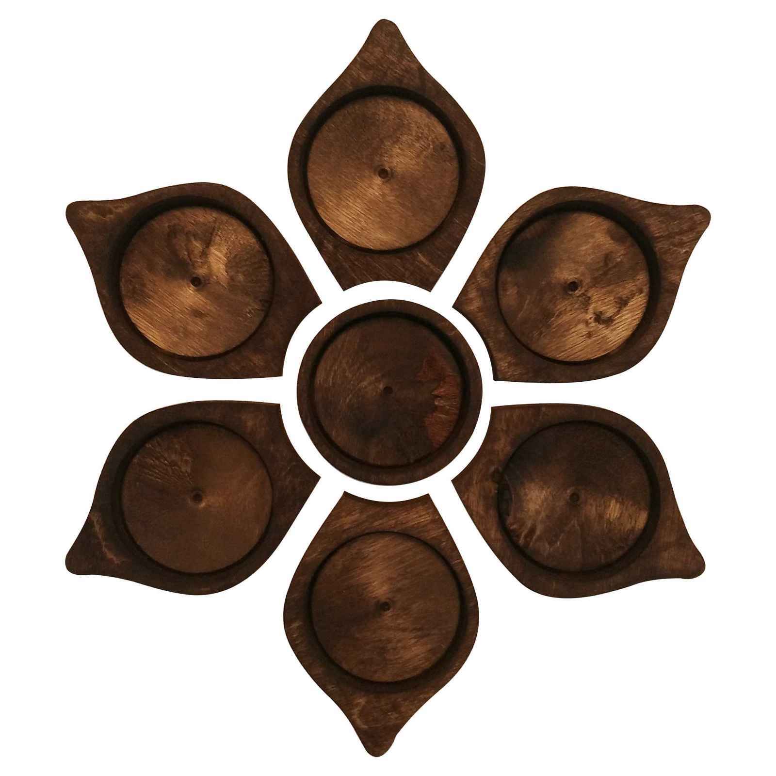 Set Haft-sin en bois pour Nowruz, le Nouvel An persan Fleur