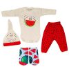 Ensemble de vêtements pour bébé Yalda 4 pièces modèle Pastèque