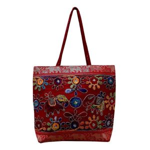 Sac fourre-tout ethnique avec modèle brodé Baluchi Arami