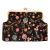 Pochette brodée avec design floral complexe - Magnolia