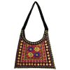Sac Bandoulière Boho Suède Ethnique Brodé Golzar I