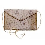 Sac Pochette Brodé avec Motif Floral – Hamta