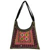 Sac Bandoulière Boho Suède Ethnique Brodé Karimi II