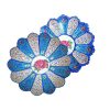 Bol et Assiette Décoratifs en Cuivre Peints à la Main avec de l'Émail Minakari Persan Fleur