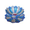 Bol et Assiette Décoratifs en Cuivre Peints à la Main avec de l'Émail Minakari Persan Fleur