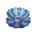 Bol et Assiette Décoratifs en Cuivre Peints à la Main avec de l’Émail Minakari Persan Fleur
