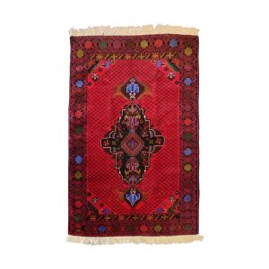 Tapis de prière persan authentique noué à la main et luxueux Sajada Médaillon