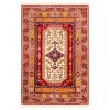 Tapis Persan en Laine Fait Main avec Design Médaillon 2,5 Mètres Rouge