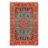 Tapis Persan en Laine Fait Main Bleu