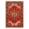 Tapis Persan en Laine Fait Main Rouge