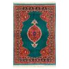 Tapis Persan Fait Main Médaillon Intriqué Mélange de Soie et Laine Imani
