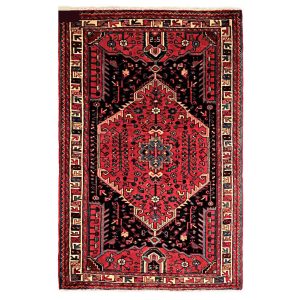 Tapis Persan Fait Main Médaillon Intriqué en Laine Nour