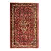 Tapis Persan Fait Main Médaillon Intriqué en Laine Rouge Toranj