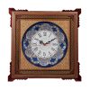 Horloge murale en bois persane artisanale - Art du marqueterie Khatam, Parvaresh II