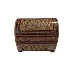 Boîte à bijoux en bois artisanale avec design persan Khatam – Iblue